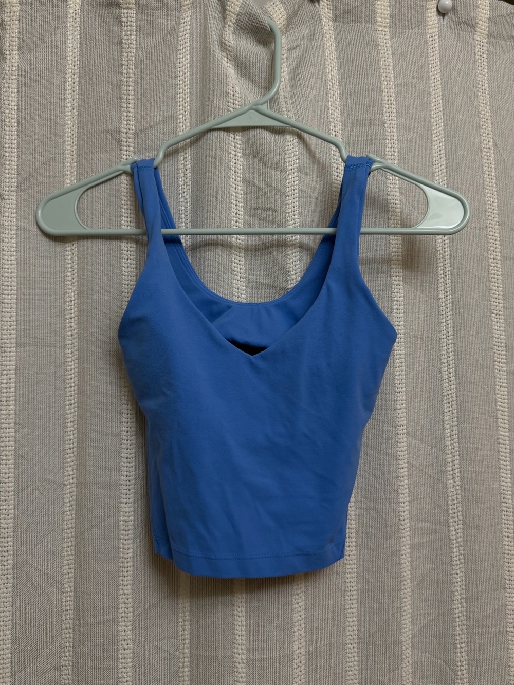 Lululemon “Align” Cropped Tank Top Poolside Blue Size 2